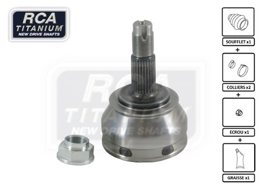 Шарнирный комплект приводной вал new cv joint RCA FRANCE FI60