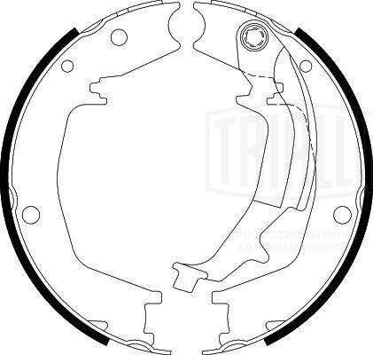 Комплект тормозных колодок стояночная тормозная система TRIALLI GF 4404