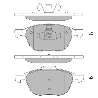 Комплект тормозных колодок дисковый тормоз HAGEN GP1260