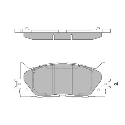 Комплект тормозных колодок дисковый тормоз HAGEN GP2080