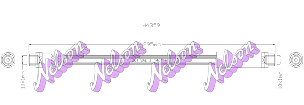 Тормозной шланг KAWE H4359
