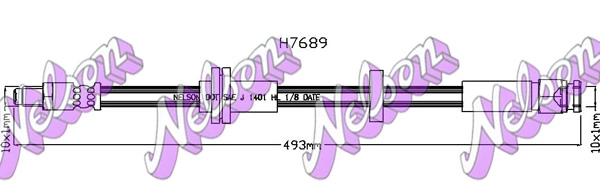Тормозной шланг KAWE H7689