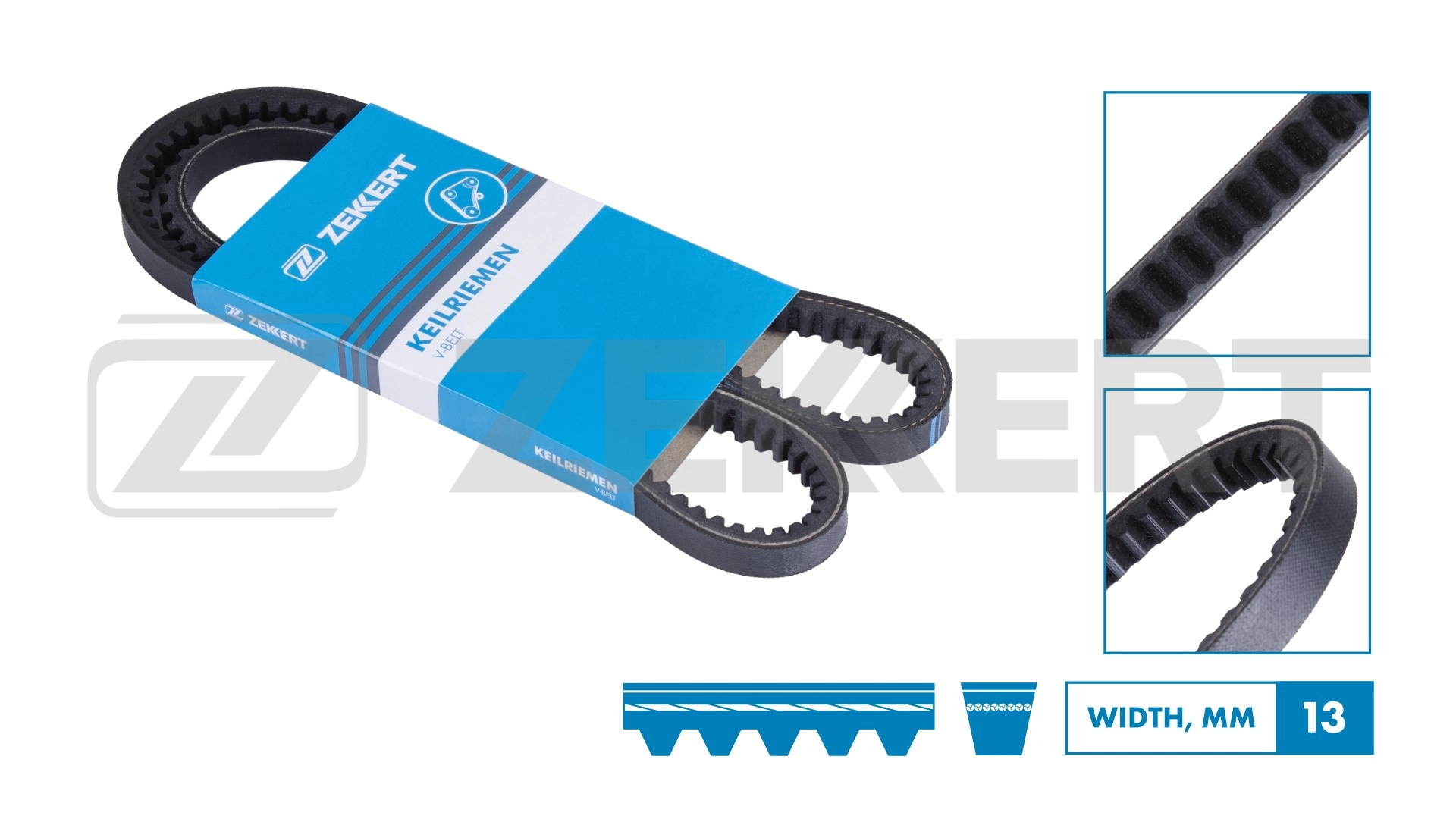 Клиновой ремень ZEKKERT KR-13X725