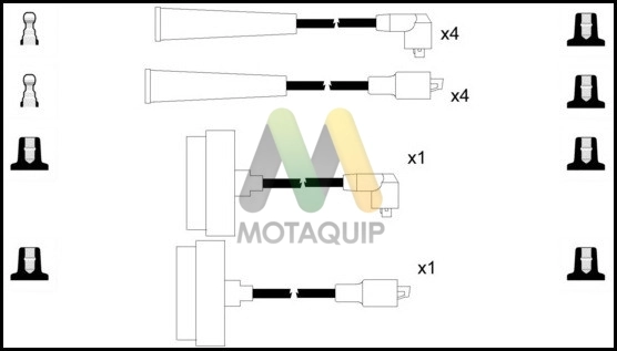 Комплект проводов зажигания MOTAQUIP LDRL1323