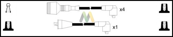 Комплект проводов зажигания MOTAQUIP LDRL1677