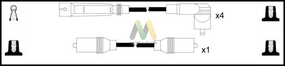 Комплект проводов зажигания MOTAQUIP LDRL1804