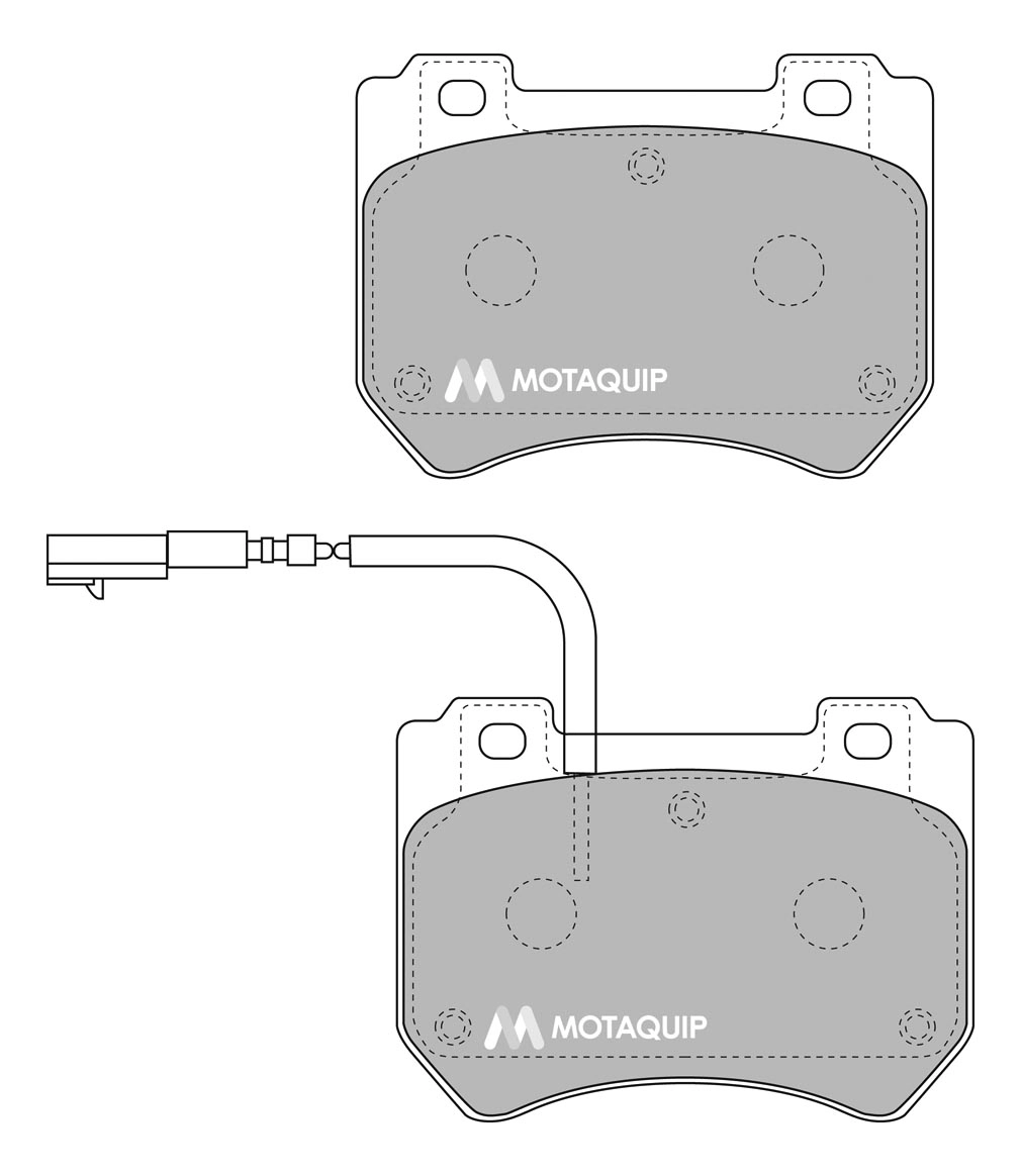 Комплект тормозных колодок дисковый тормоз MOTAQUIP LVXL1700