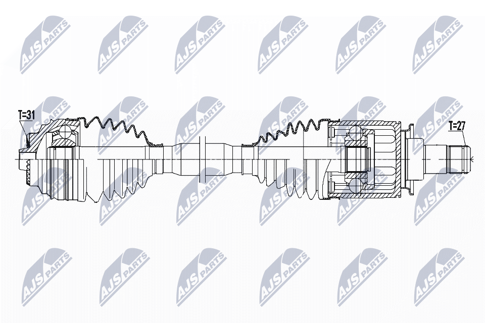 Приводной вал NTY NPW-BM-181