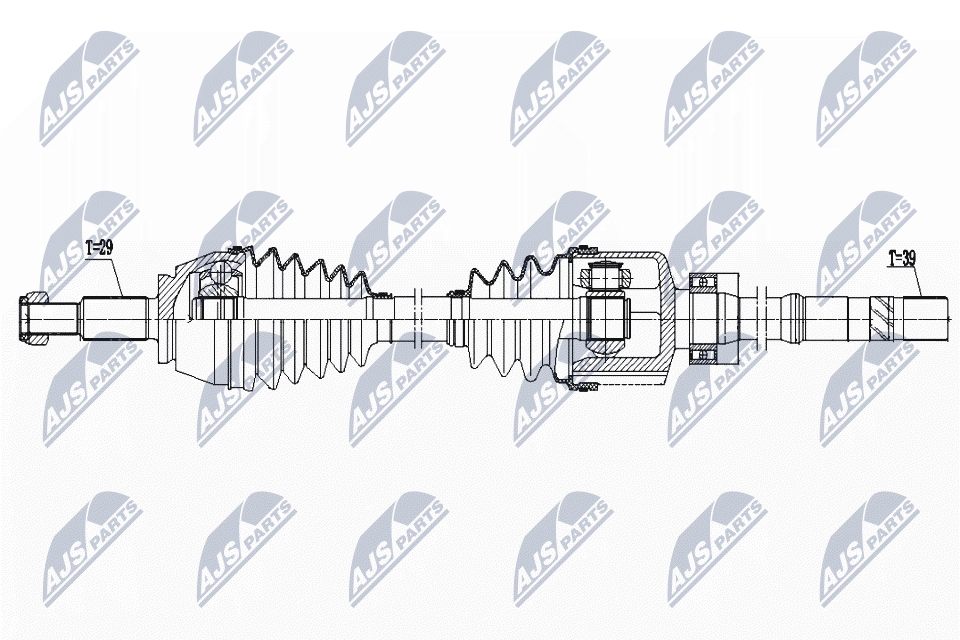 Приводной вал NTY NPW-RE-171
