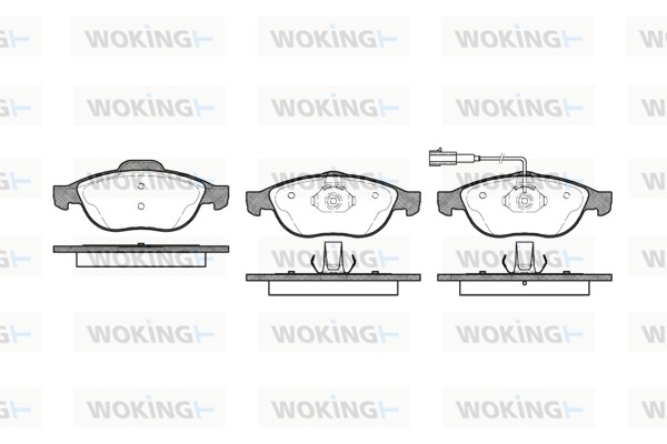 Комплект тормозных колодок дисковый тормоз WOKING P7603.11