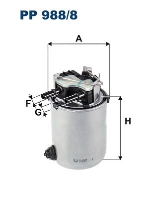 Топливный фильтр FILTRON PP 988/8