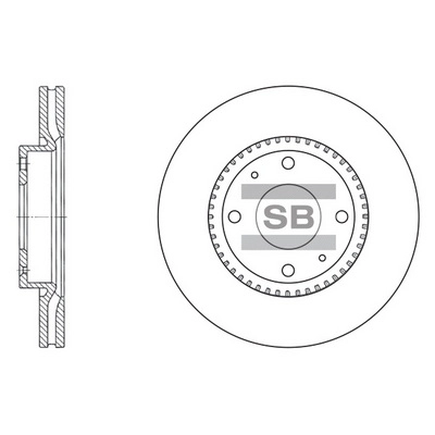Тормозной диск HI-Q SD1046