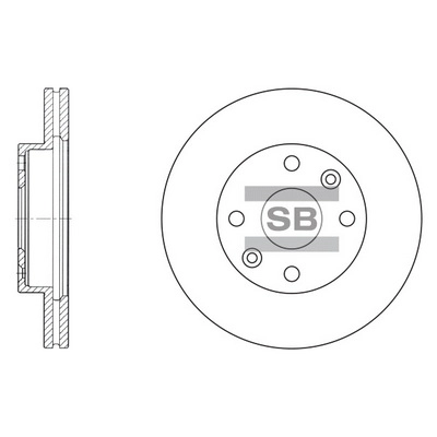 Тормозной диск HI-Q SD2014