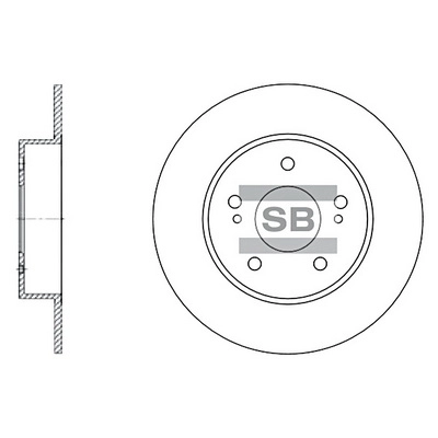 Тормозной диск HI-Q SD3028