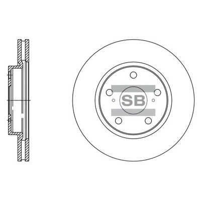 Тормозной диск HI-Q SD4093