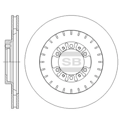 Тормозной диск HI-Q SD4322