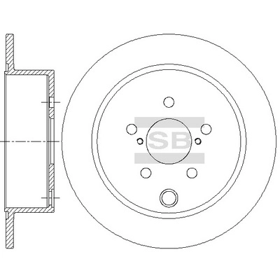 Тормозной диск HI-Q SD4708