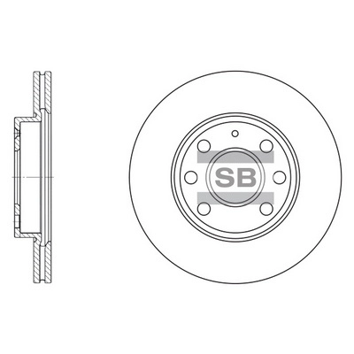 Тормозной диск HI-Q SD5102