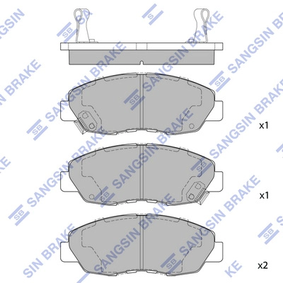 Комплект тормозных колодок дисковый тормоз HI-Q SP1109