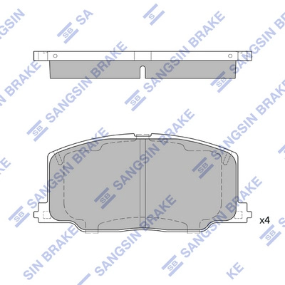 Комплект тормозных колодок дисковый тормоз HI-Q SP1436