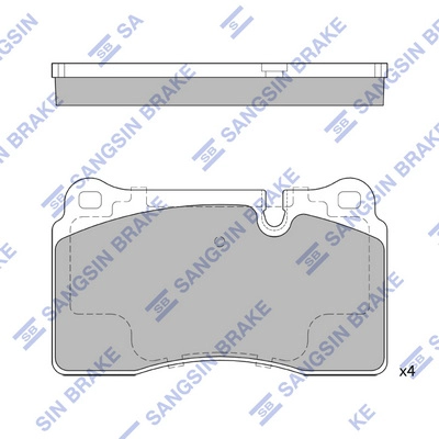 Комплект тормозных колодок дисковый тормоз HI-Q SP2235