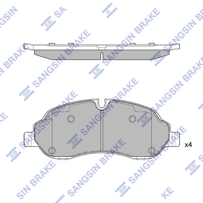Комплект тормозных колодок дисковый тормоз HI-Q SP2583