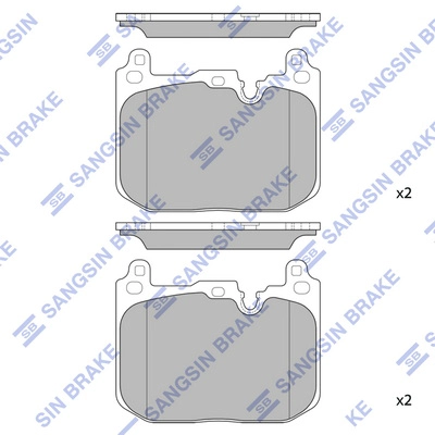 Комплект тормозных колодок дисковый тормоз HI-Q SP4126A