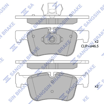 Комплект тормозных колодок дисковый тормоз HI-Q SP4144