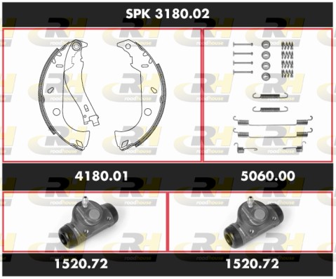 Комплект тормозов барабанный тормозной механизм super precision kit ROADHOUSE SPK 3180.02