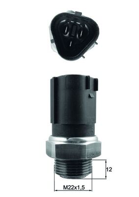 Термовыключатель вентилятор радиатора behr MAHLE/KNECHT TSW 62
