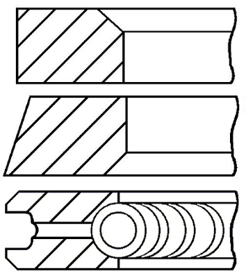 Комплект поршневых колец WILMINK GROUP WG1096214