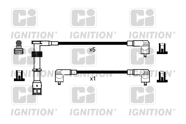 Комплект проводов зажигания ci QUINTON HAZELL XC825