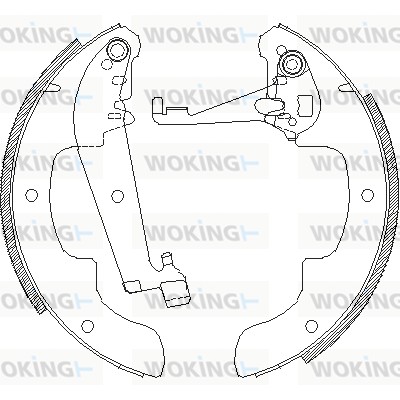 Тормозные колодки WOKING Z4071.00