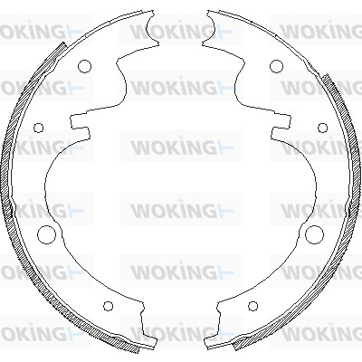 Тормозные колодки WOKING Z4226.00