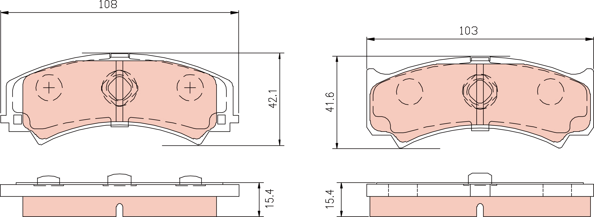 Комплект тормозных колодок дисковый тормоз TRW GDB3048