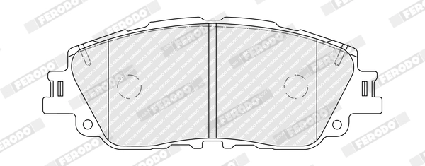 Комплект тормозных колодок дисковый тормоз premier eco friction FERODO FDB5348