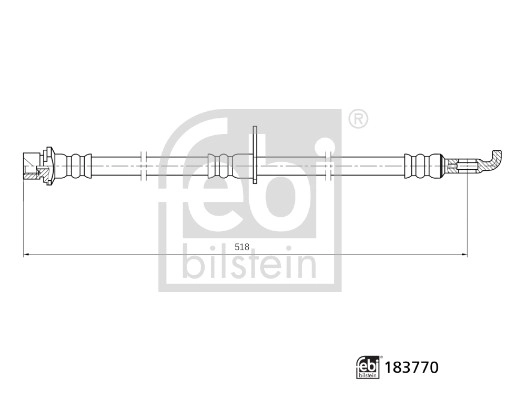 Тормозной шланг FEBI BILSTEIN 183770