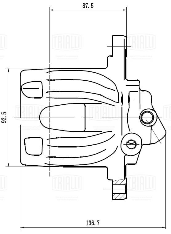 Тормозной суппорт TRIALLI CF 032007