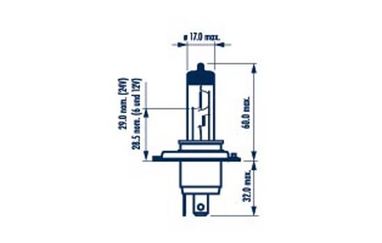 Лампа накаливания фара дальнего света range power 150 NARVA 480692100