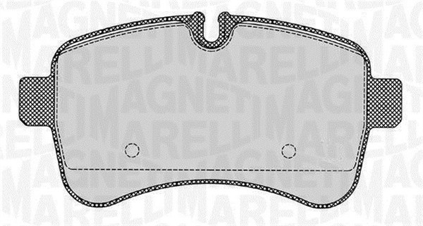 Комплект тормозных колодок дисковый тормоз MAGNETI MARELLI 363916060284