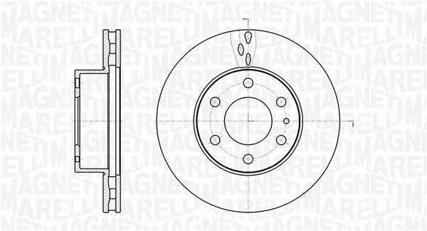 Тормозной диск MAGNETI MARELLI 361302040482