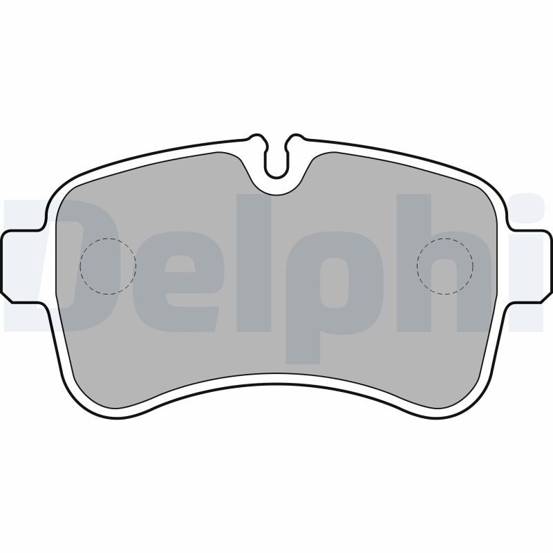 Комплект тормозных колодок дисковый тормоз DELPHI LP2040
