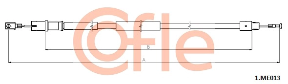 Тросик cтояночный тормоз COFLE 92.1.ME013