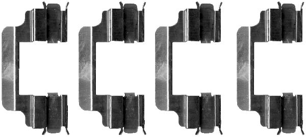 Комплектующие колодки дискового тормоза HELLA/BEHR/PAGID 8DZ 355 202-711