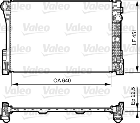 Радиатор охлаждение двигателя VALEO 735285