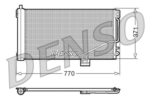 Конденсатор кондиционер DENSO DCN17014