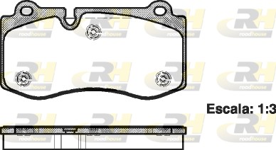 Комплект тормозных колодок дисковый тормоз ROADHOUSE 21202.00