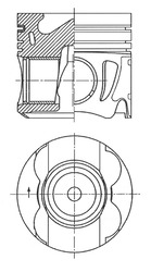 Поршень KOLBENSCHMIDT 41711620