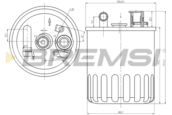 Топливный фильтр BREMSI FE0368