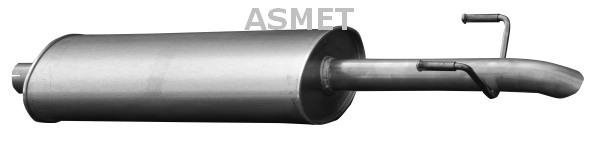 Глушитель выхлопных газов конечный ASMET 02.043